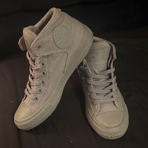 Converse Gray High-Top Athletic Shoes